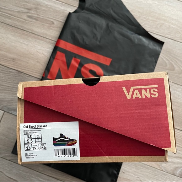 Vans Rainbow Glitter Old Skool Stacked Sneaker - Picture 15 of 15